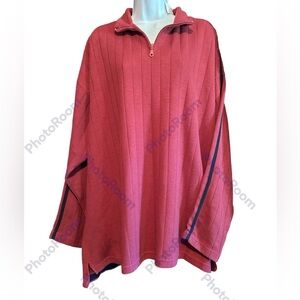 NWT Planks Unisex Long Sleeve Heavy‎ Knit Quarter-zip Pullover Sweater/ shirt